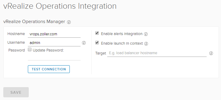 Integrating vRLI with vROps