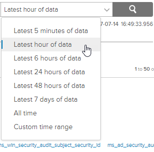 Change time window to Latest hour