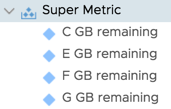 New super metrics collected for object