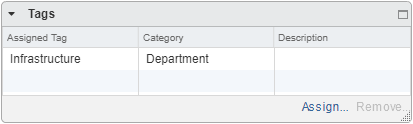 vSphere tags assigned to VM