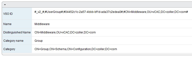 AD group details in vRO inventory explorer