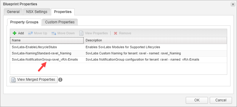 vRA blueprint properties