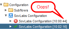 SovLabs configuration workflow token failure