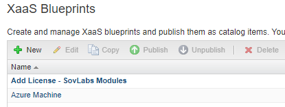 New XaaS blueprints