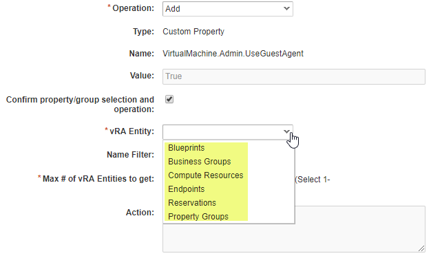 Entity assignment request types